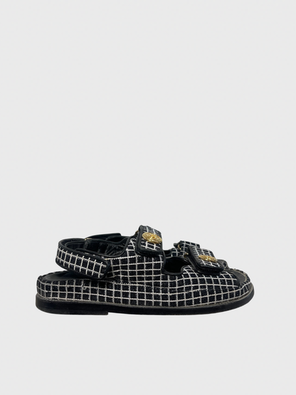 Sandales Chanel Dad noires T.37