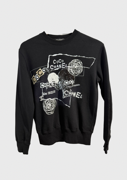 Sweat Chanel noir T.XS