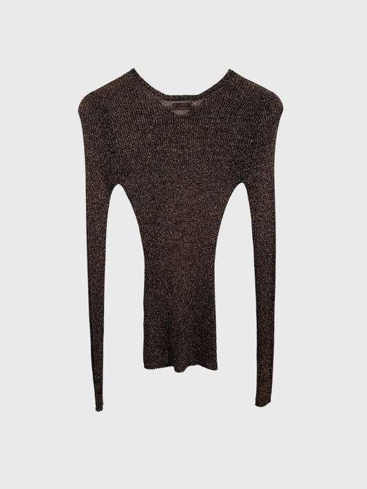 Top Miu Miu marron T.XS