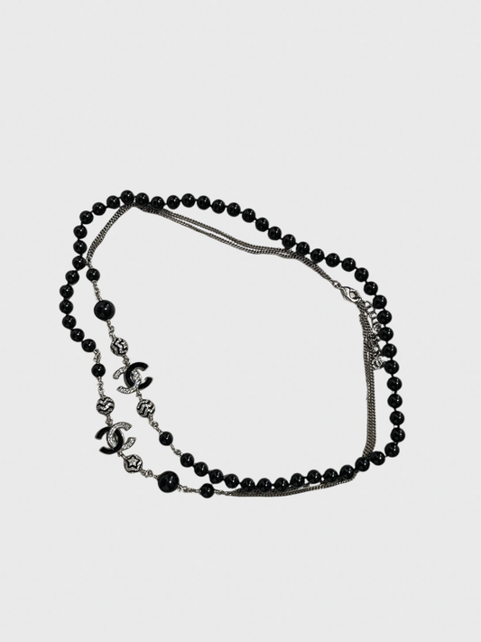Sautoir Chanel noir