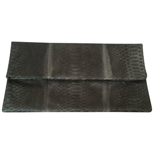 Pochette en python gris