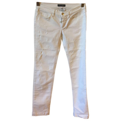 Jeans Dolce & Gabbana Blanc T.36