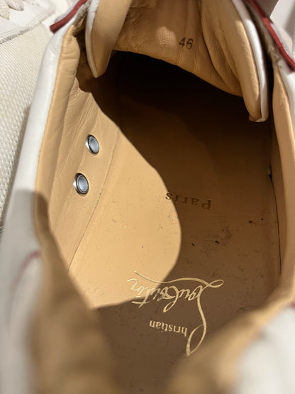 Baskets Louboutin blanc T.46