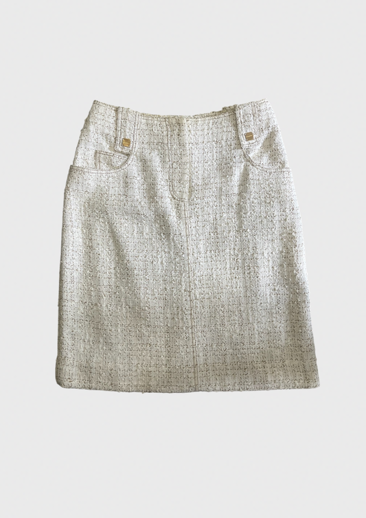 Jupe Chanel blanche T.38