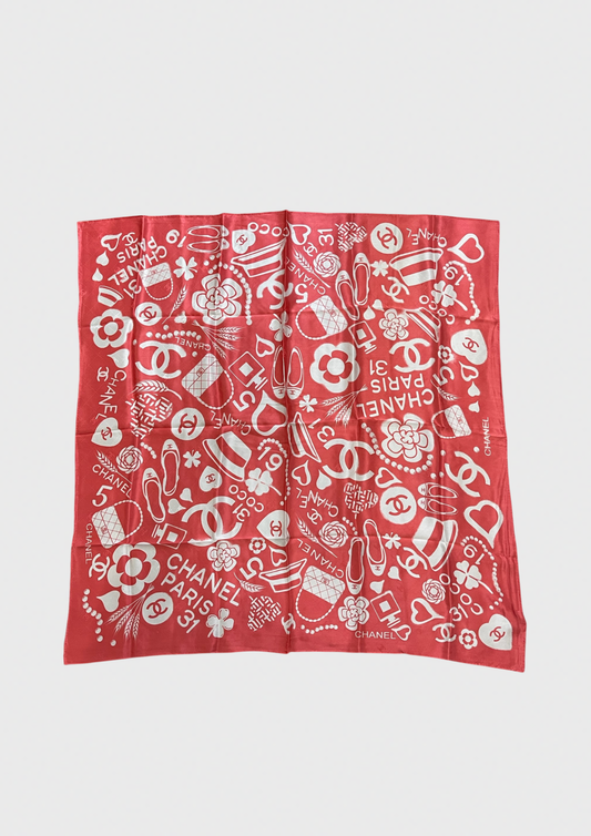 Foulard Chanel Rose