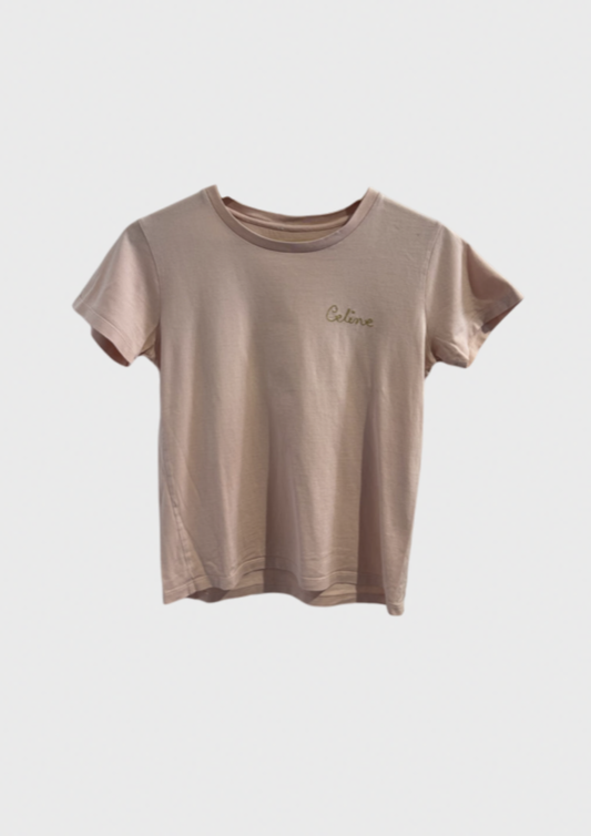 T-shirt Celine rose T.XS