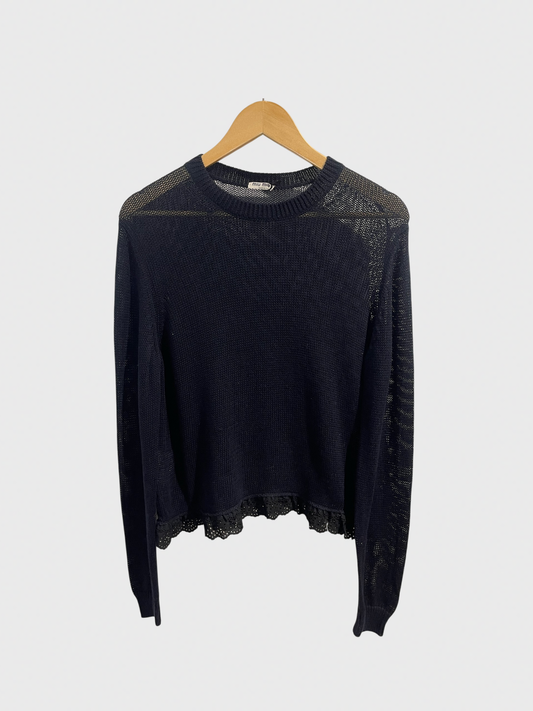 Pull Miu Miu bleu marine T.38
