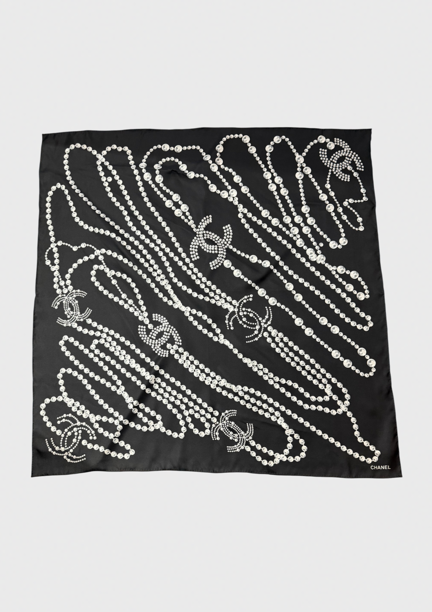 Foulard Chanel noir