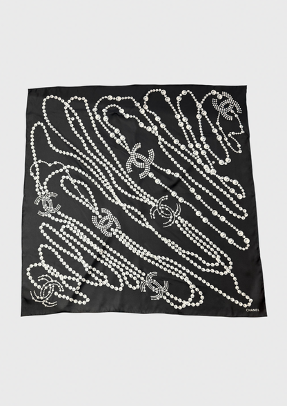 Foulard Chanel noir