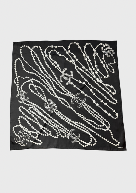 Foulard Chanel noir