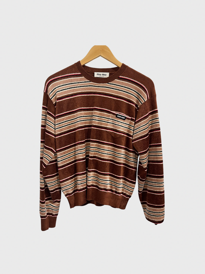 Pull Miu Miu rayé T.34