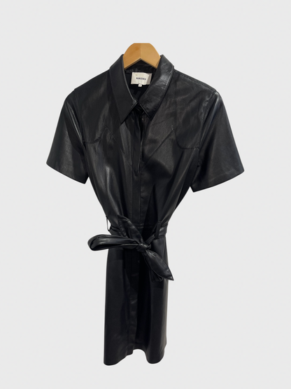 Robe Nanushka noire T.S