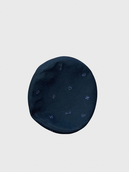 Béret Hermès noir T.57