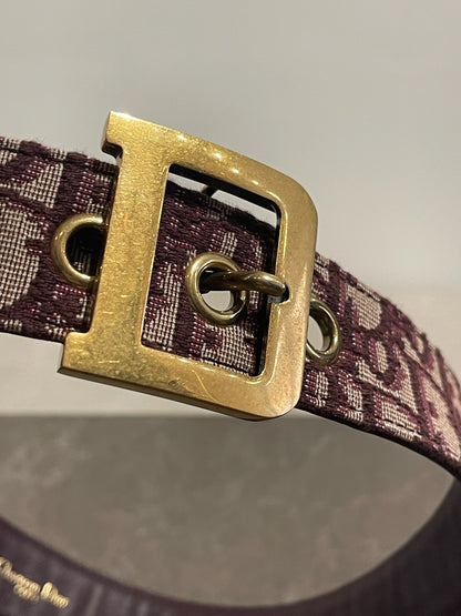 Ceinture Dior bordeaux T.75