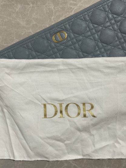 Pochette Dior Caro bleue