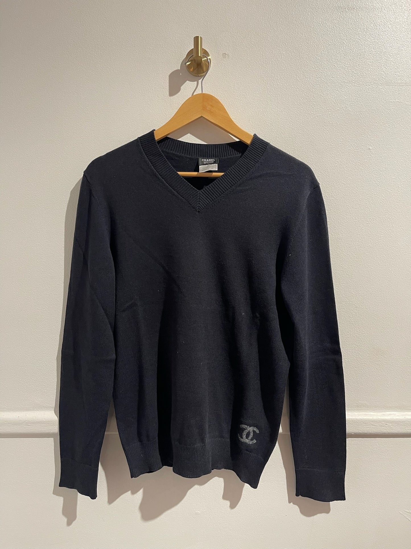 Pull Chanel bleu marine T.XS