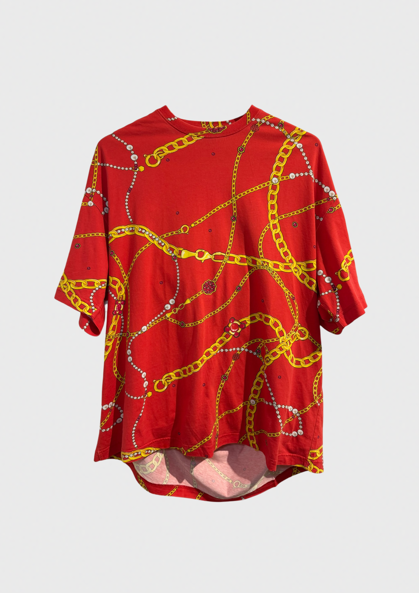 T-shirt Balenciaga rouge T. XS