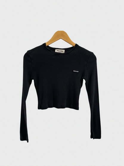 T-shirt Miu Miu noir T.XS