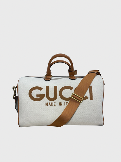 Sac de voyage Gucci beige