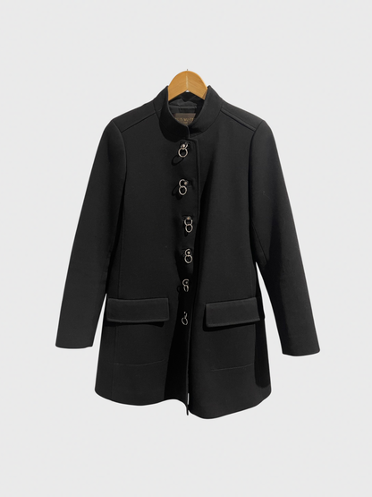 Manteau Louis Vuitton noir T.38