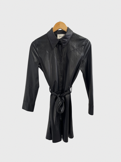 Robe Nanushka noire T.S