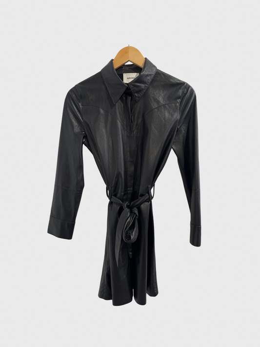 Robe Nanushka noire T.S