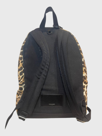 Sac à dos Saint Laurent leopard