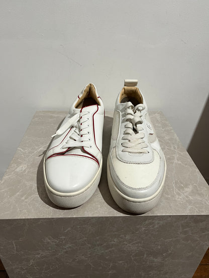 Baskets Louboutin blanc T.46
