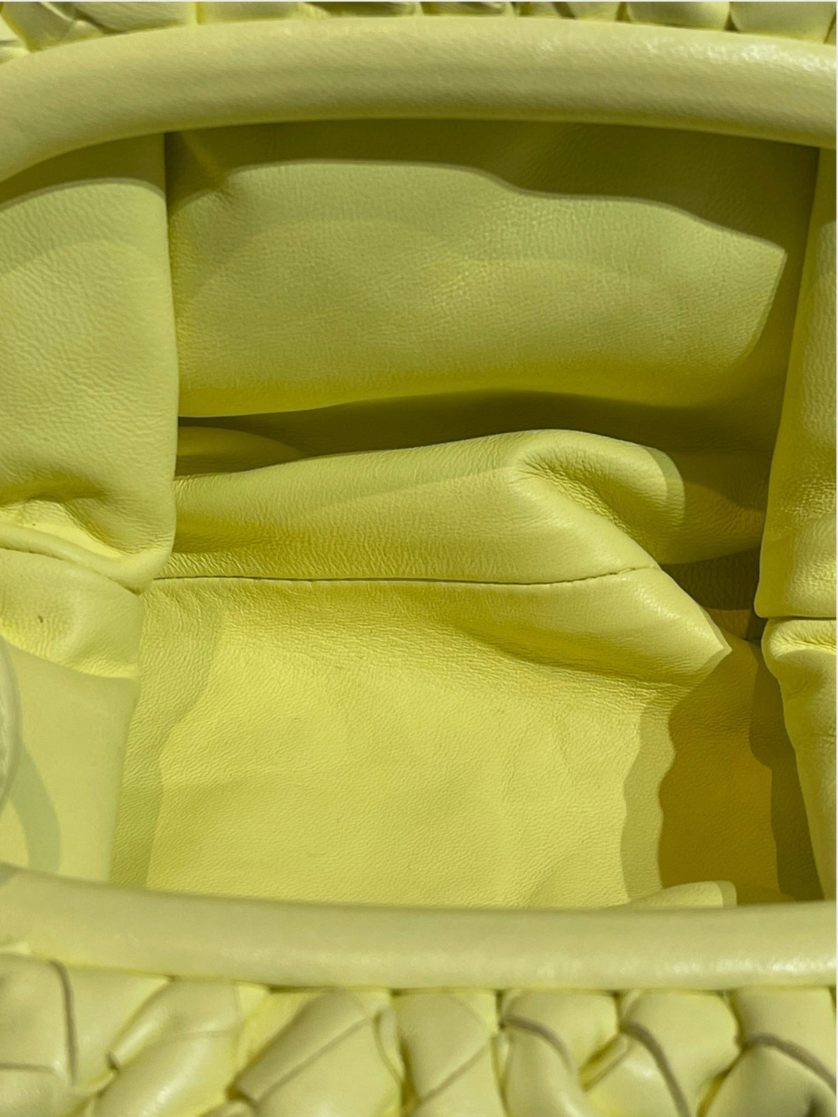 Sac Bottega Veneta Mini Pouch Jaune