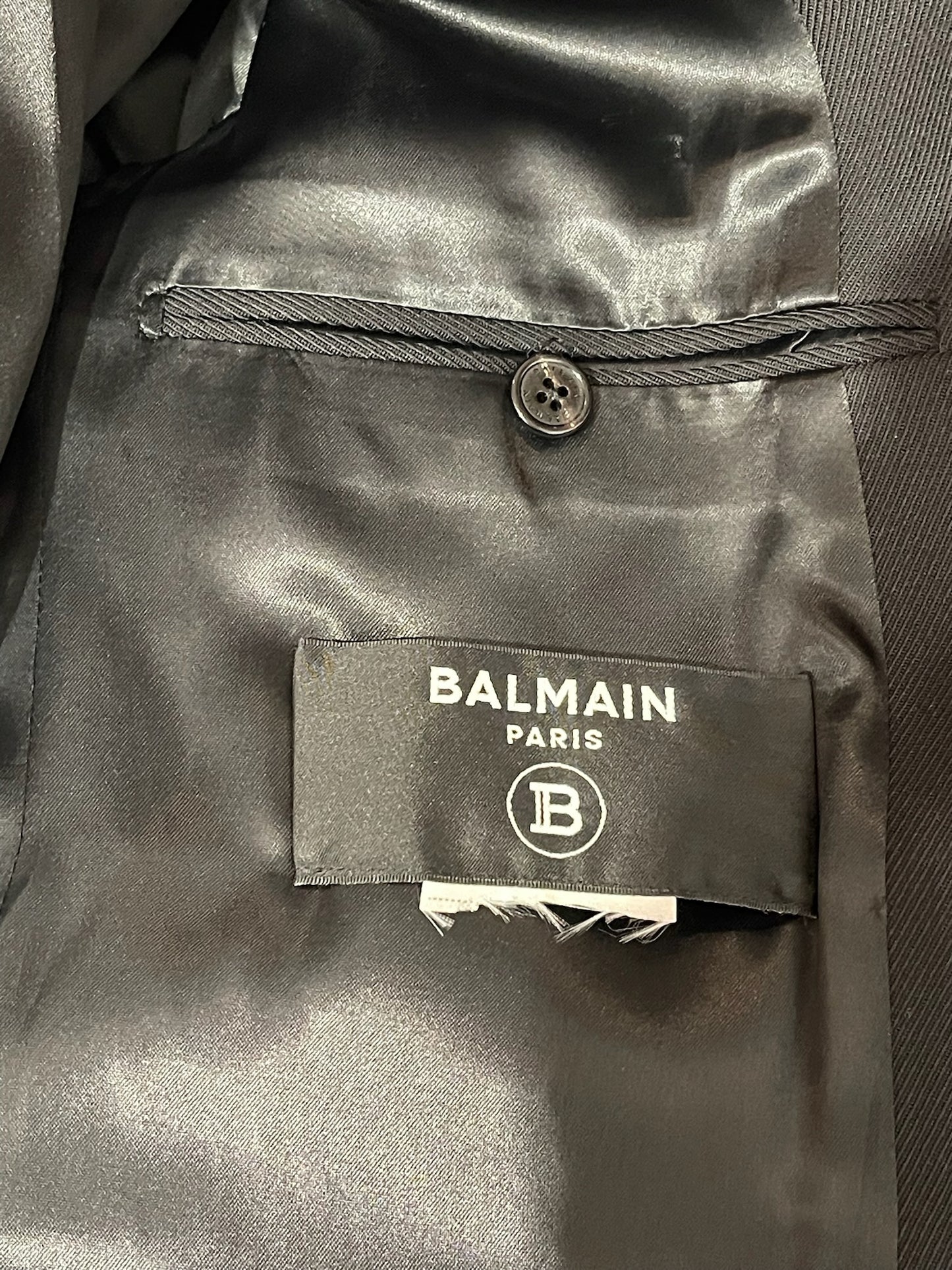 Veste Balmain noir T.M