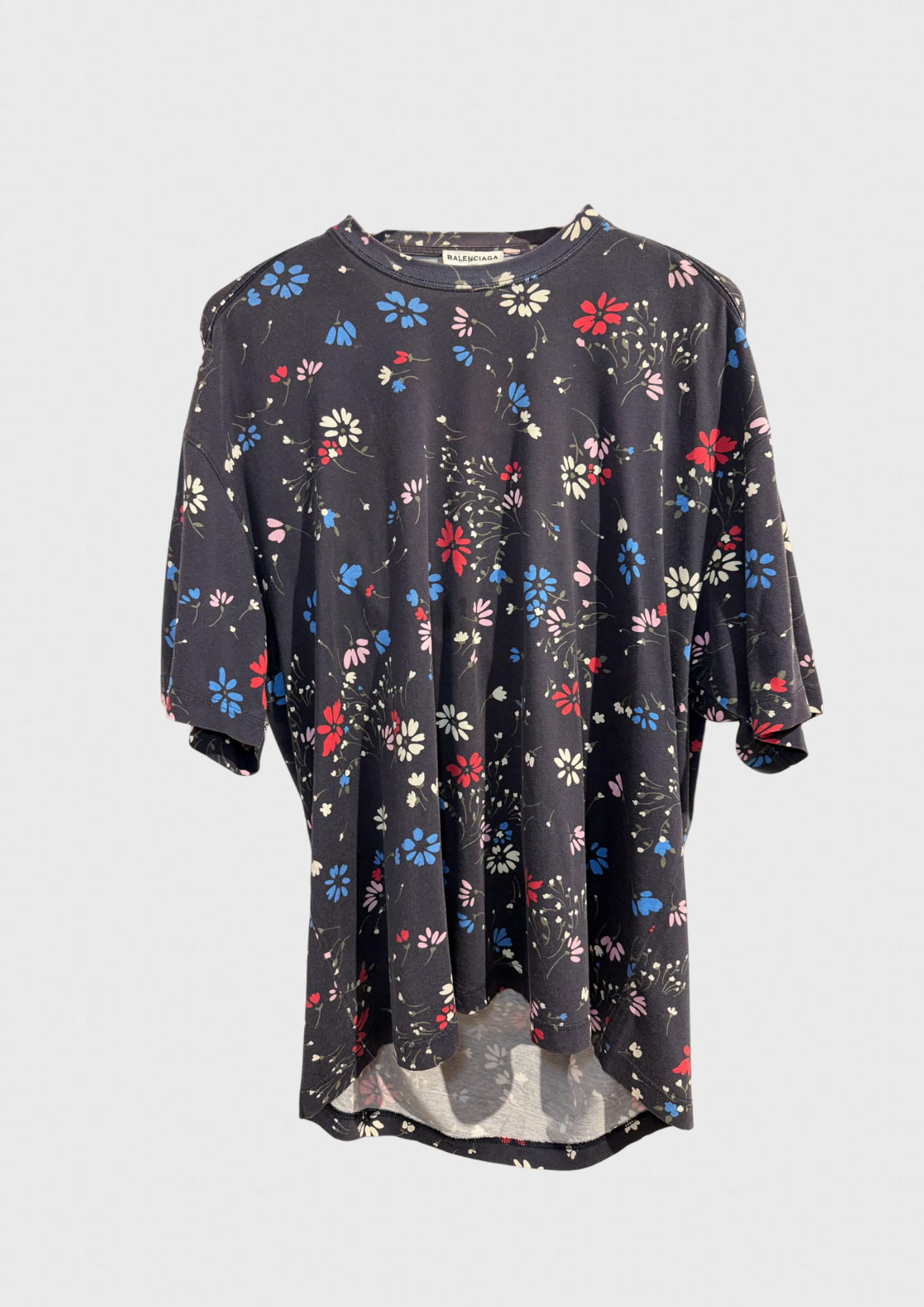 T-shirt Balenciaga bleu T. XS