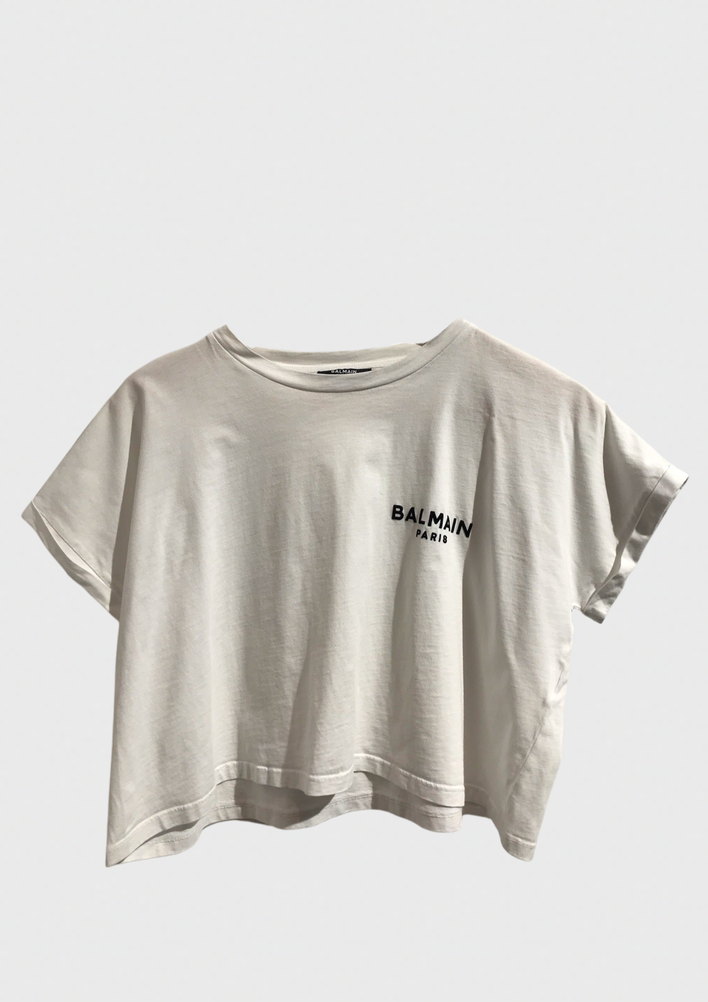 Crop Top Balmain blanc T.M