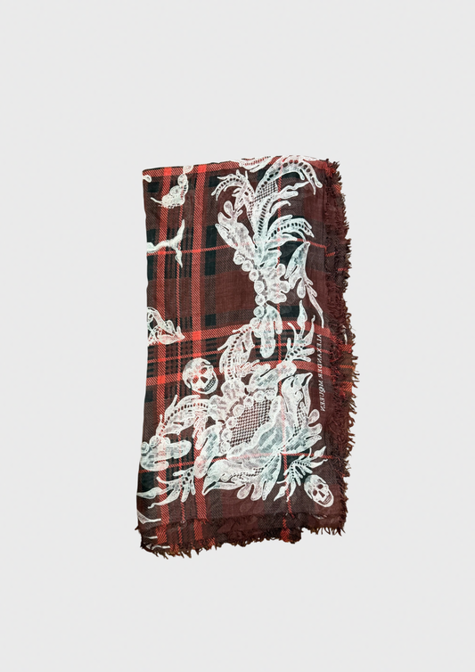Foulard Alexander McQueen rouge