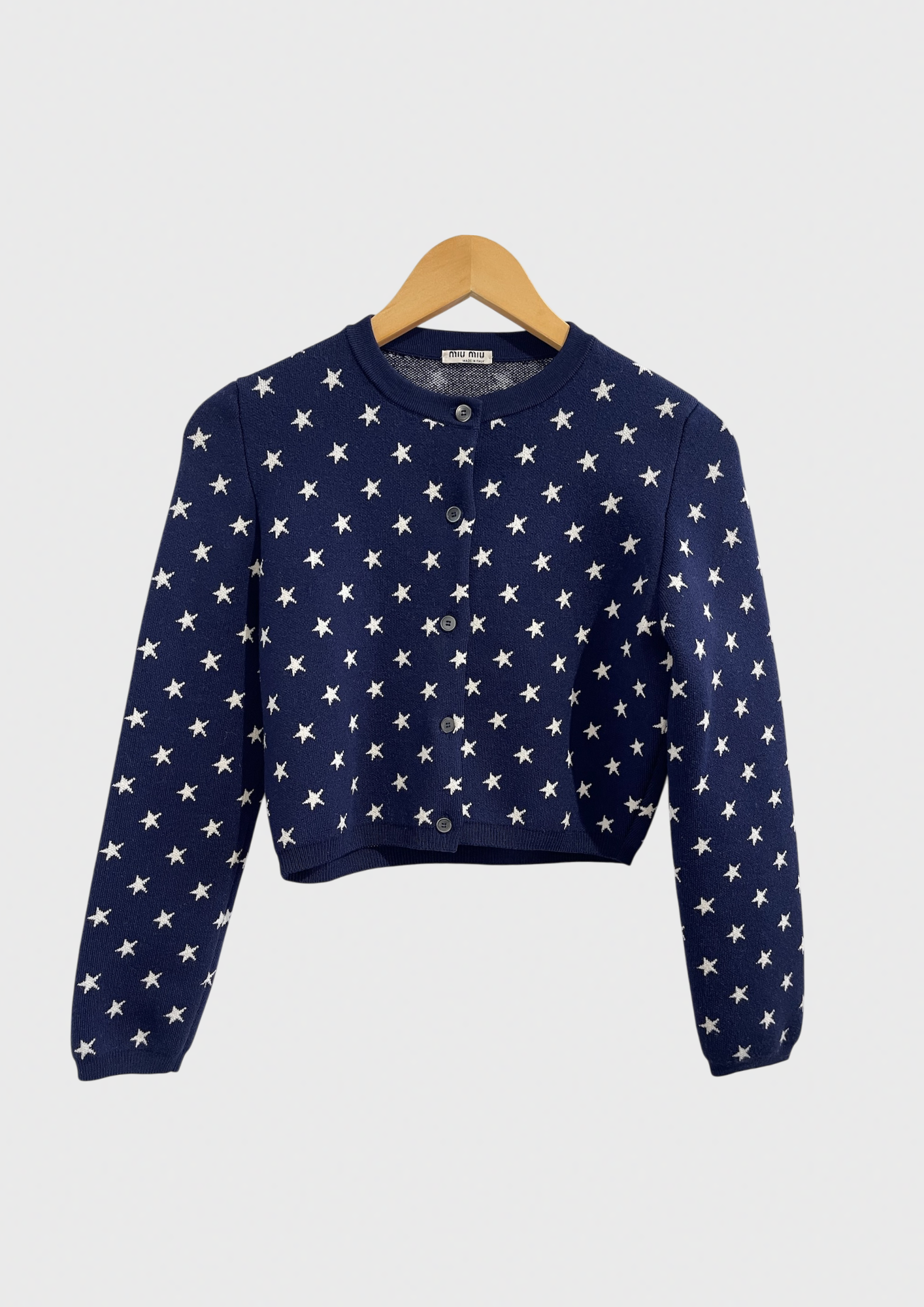 Cardigan Miu Miu bleu T.38