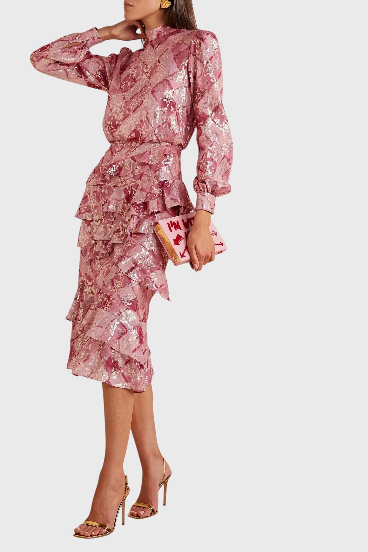 Robe Saloni rose T.38
