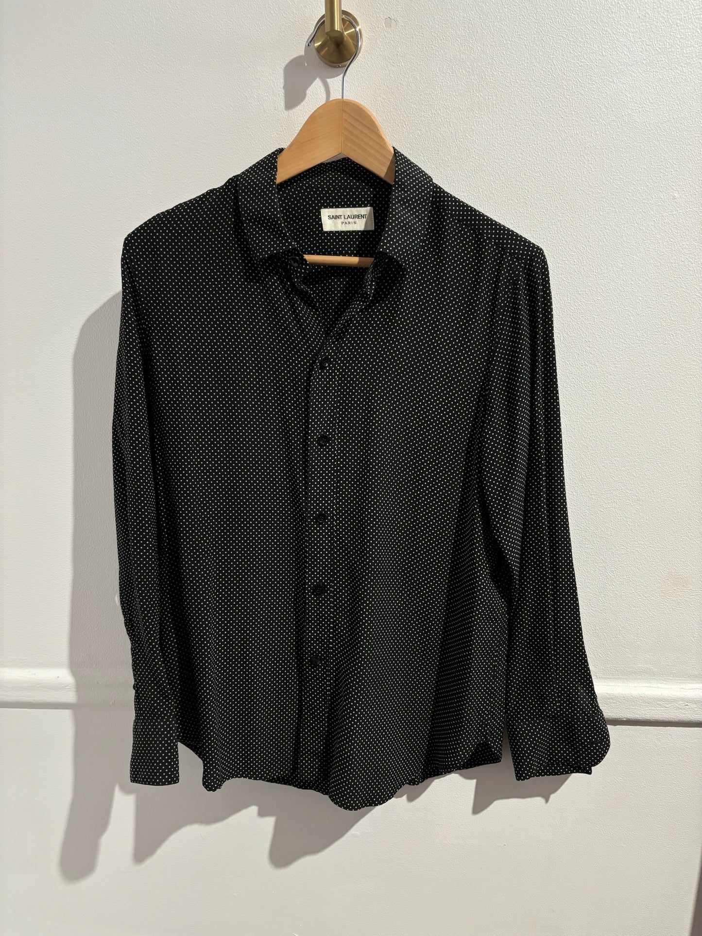 Chemise Saint Laurent noire T.42