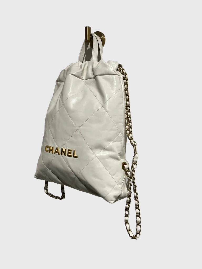 Sac à dos Chanel 22 Blanc