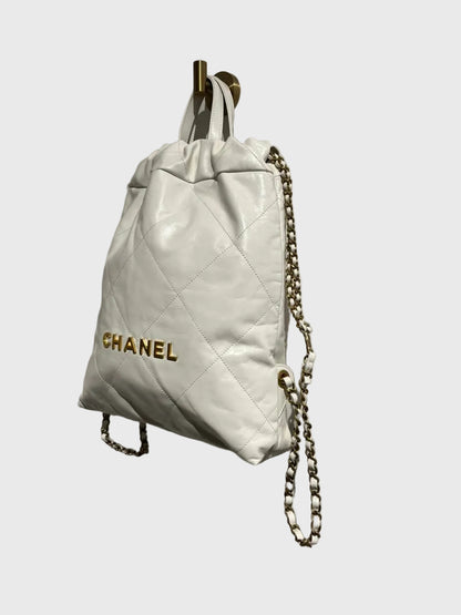 Sac à dos Chanel 22 Blanc