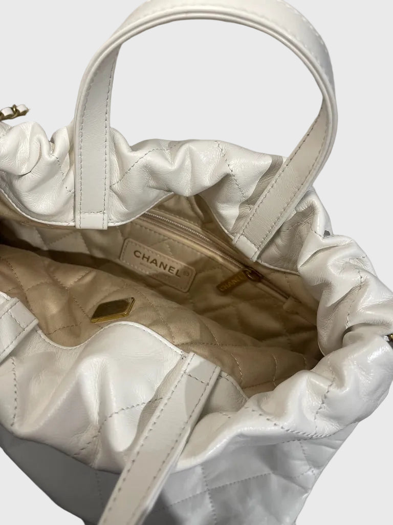Sac à dos Chanel 22 Blanc
