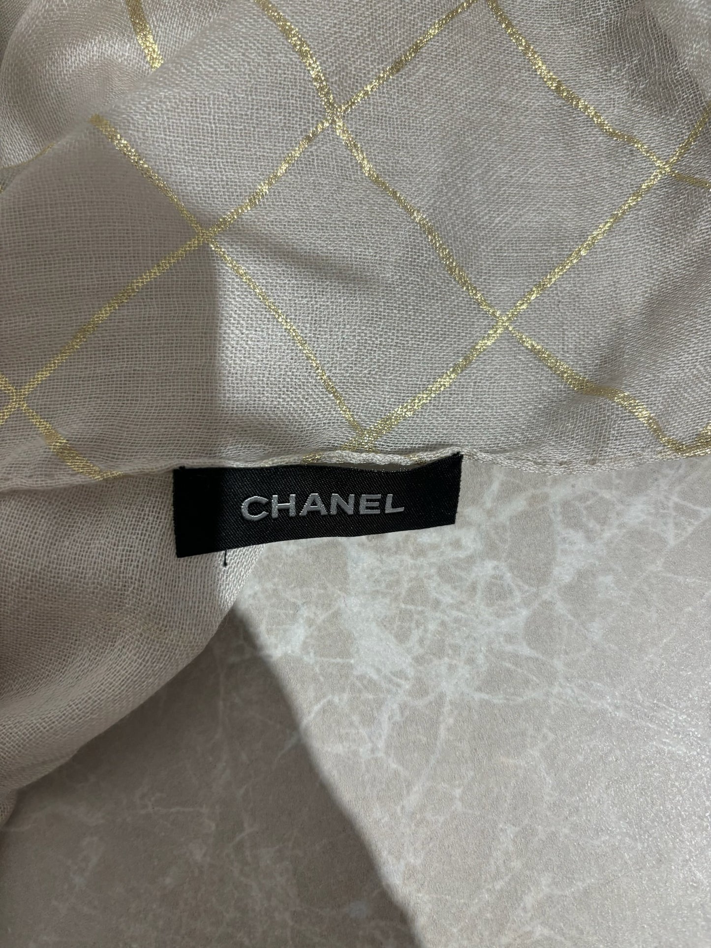 Châle Chanel beige