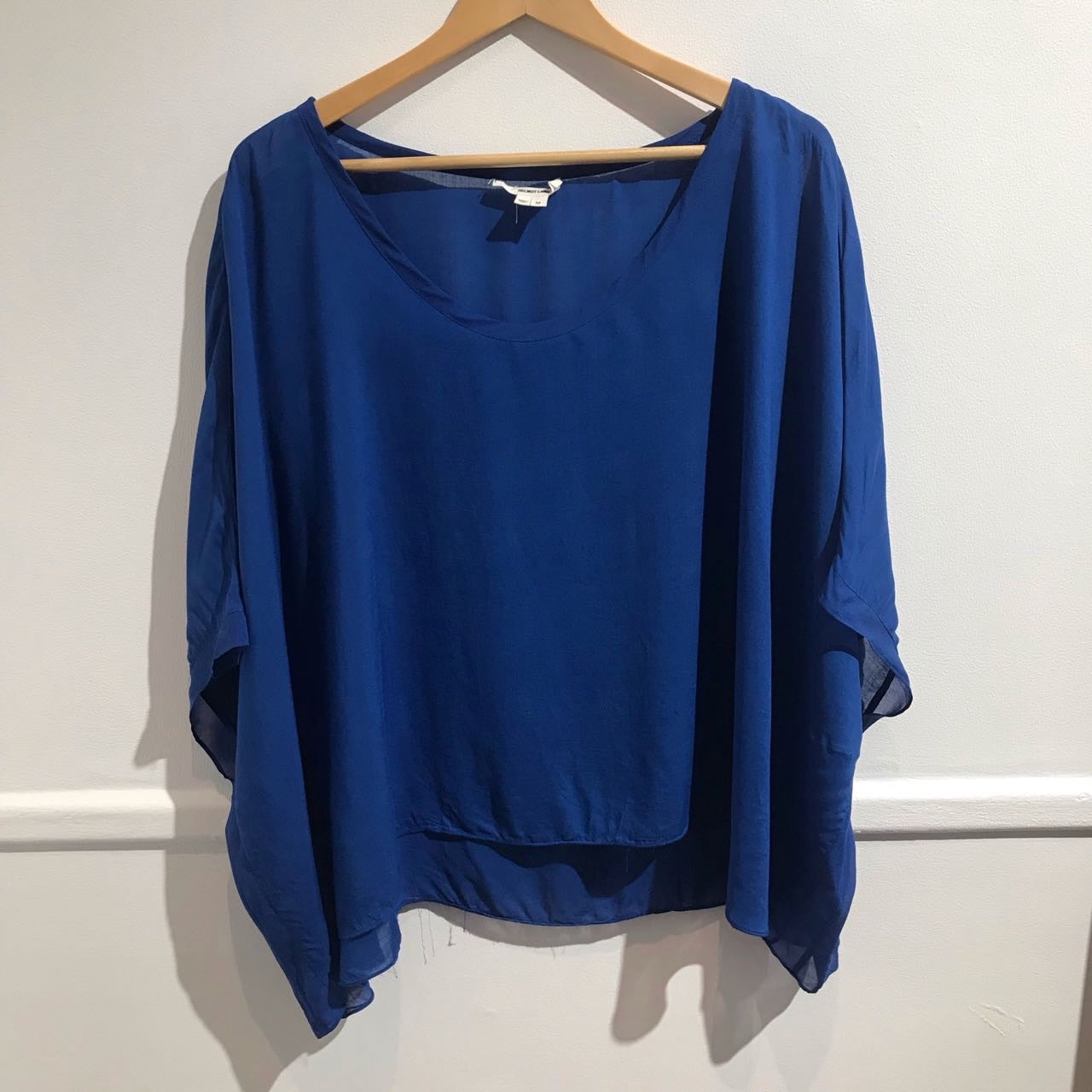 Top Helmut Lang bleu T.M