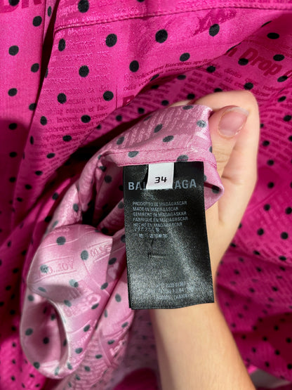 Robe Balenciaga fushia T.34