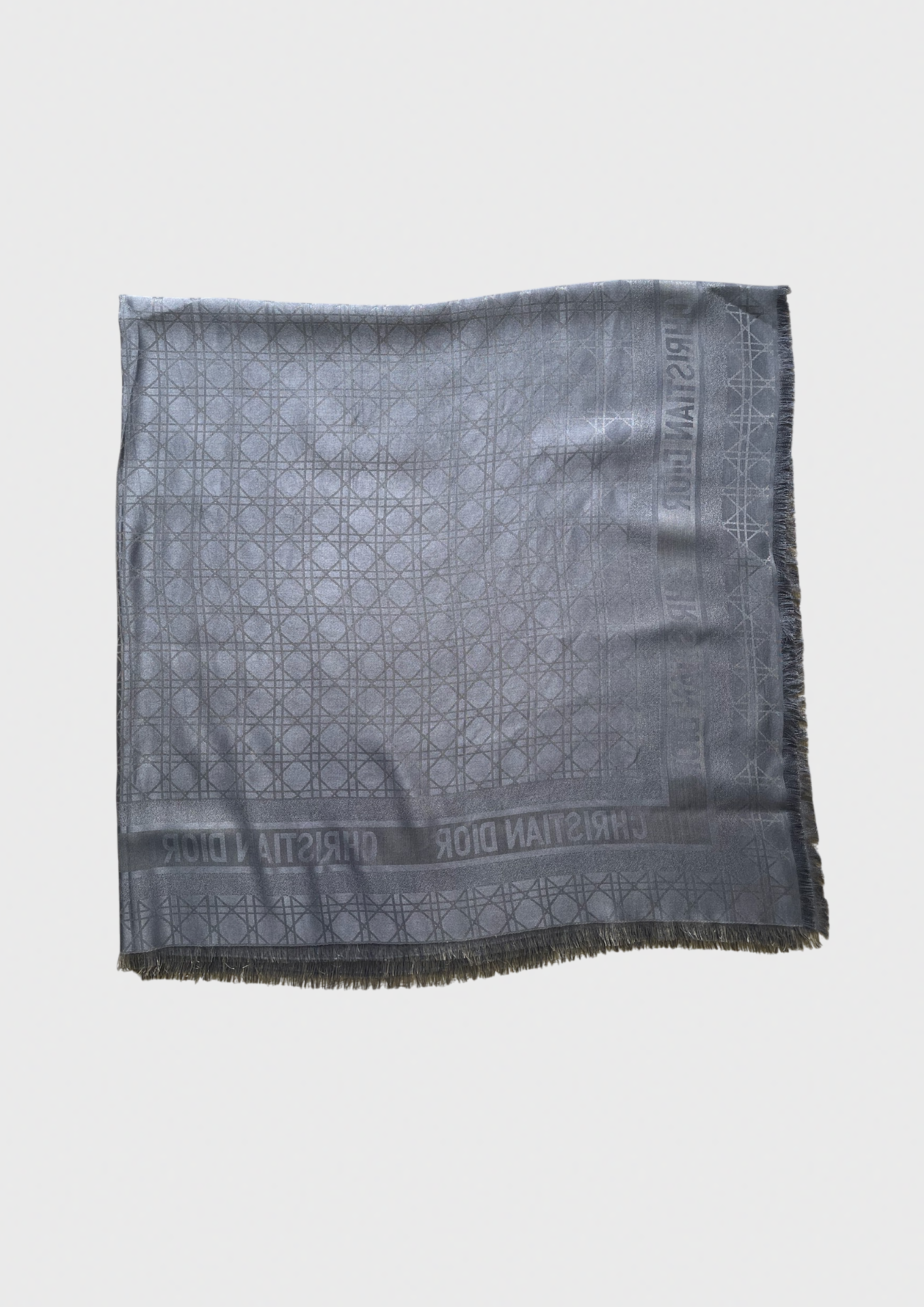 Châle Dior cannage bleu