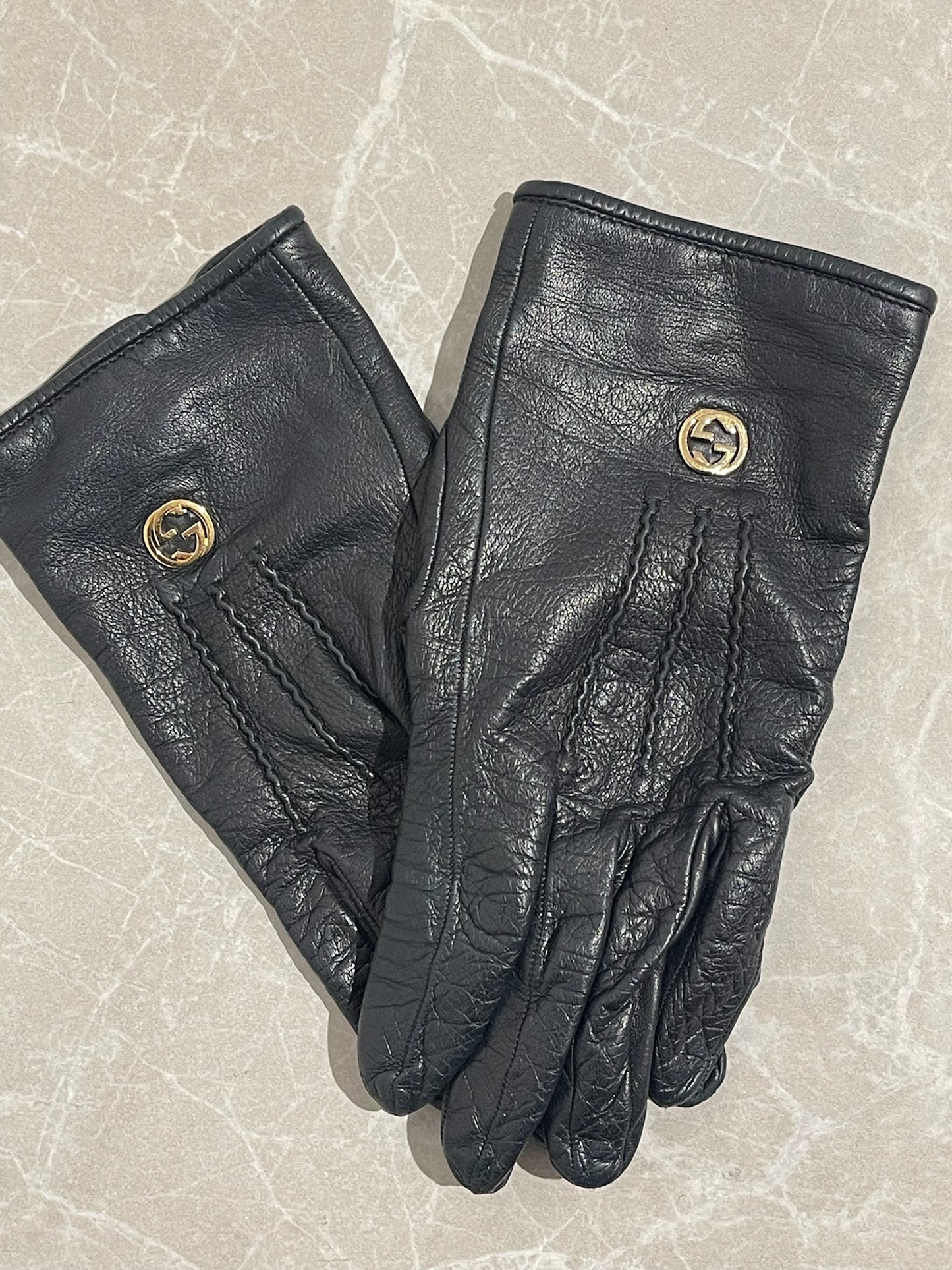 Gants Gucci noirs T.7,5