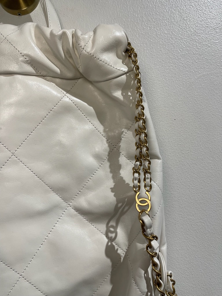 Sac à dos Chanel 22 Blanc
