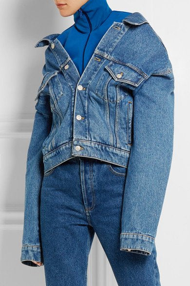 Veste Balenciaga denim bleu T.34