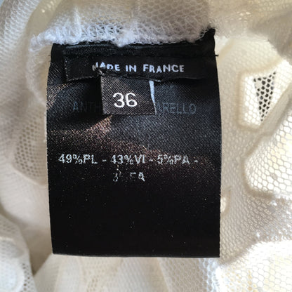 Top Anthony Vaccarello Blanc T.36