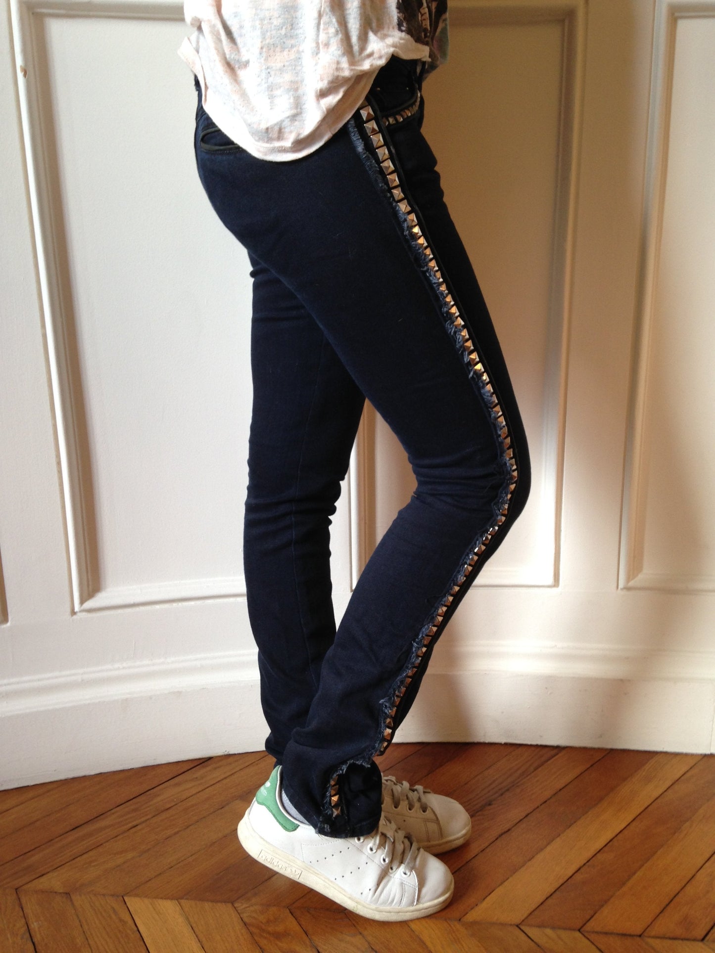 Jeans Isabel Marant à clous T.1