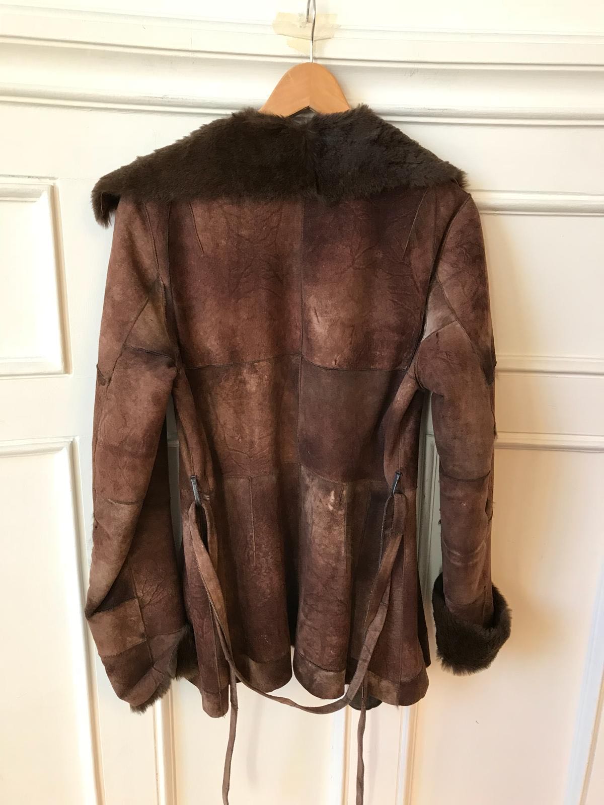 Manteau peau lainée Giorgio marron T.38