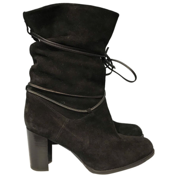 Bottines Stuart Weitzman noires T.36